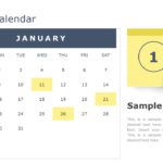 2023 Detailed Calendar PowerPoint Template & Google Slides Theme