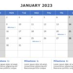 2023 Key Dates Calendar PowerPoint Template & Google Slides Theme