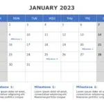 2023 Key Dates Calendar PowerPoint Template