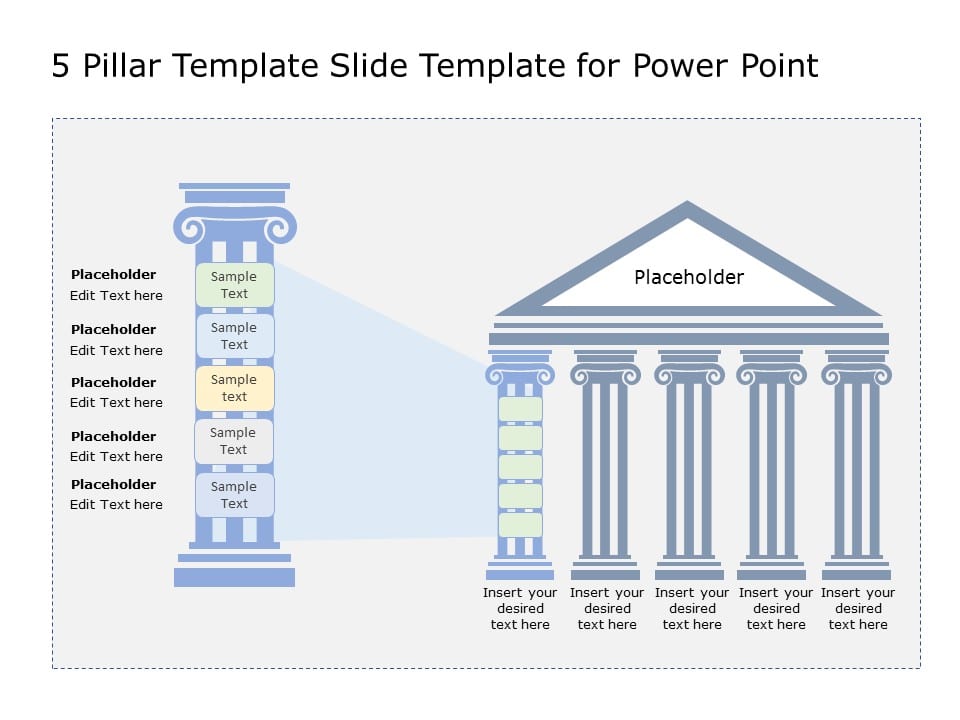 5 Pillars PowerPoint Template