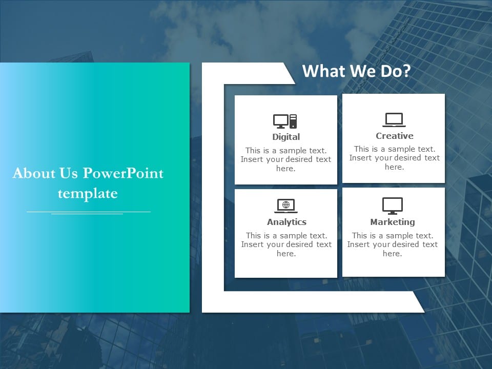 About Us Company PowerPoint Template & Google Slides Theme