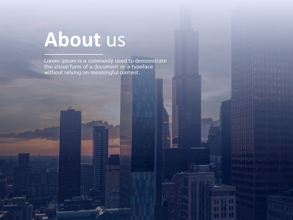 About Us Details PowerPoint Template