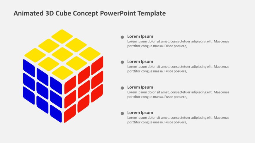 Animated 3D Cube Concept PowerPoint Template