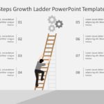 Animated 8 Steps Growth Ladder PowerPoint Template & Google Slides Theme