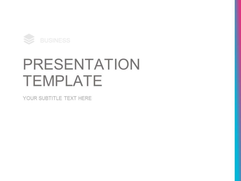 Business Presentation Theme PowerPoint Template