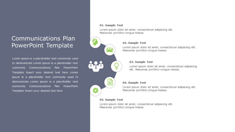 Communications Plan PowerPoint Template & Google Slides Theme