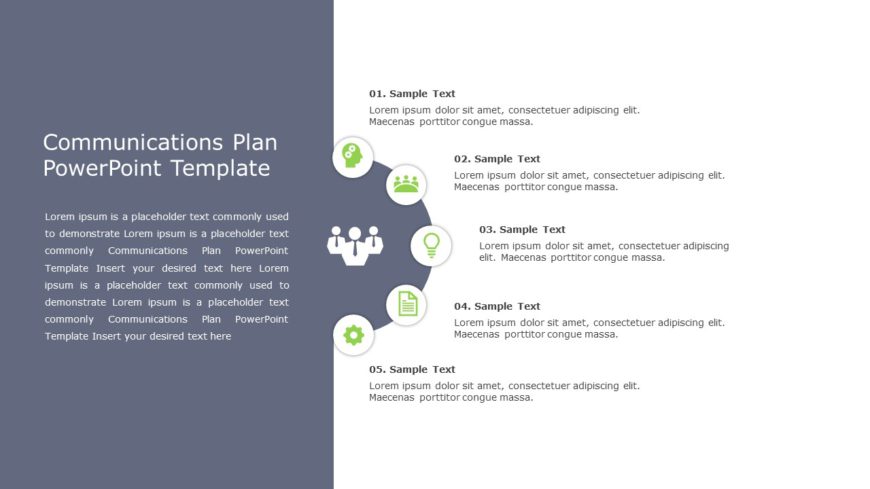 Communications Plan PowerPoint Template
