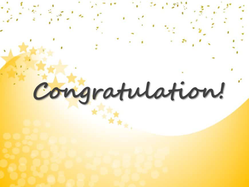 Congratulations PowerPoint Template