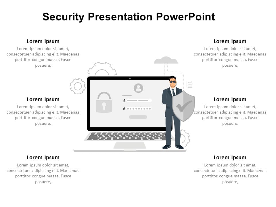 Cyber Security Themed PowerPoint Template & Google Slides Theme