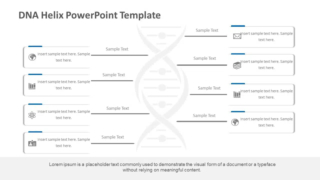 DNA Helix PowerPoint Template & Google Slides Theme