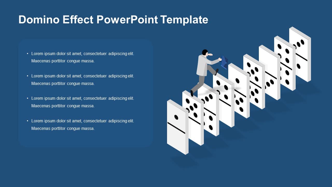 Domino Effect PowerPoint Template & Google Slides Theme