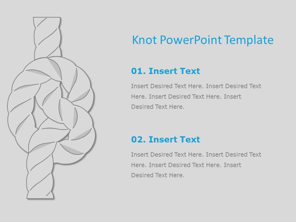 Powerpoint Template Rope Theme Knot Themed PowerPoint Template