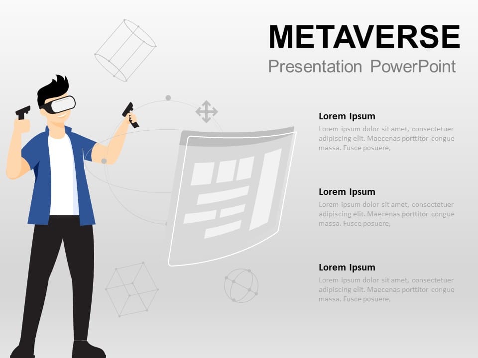 Metaverse Action PowerPoint Template
