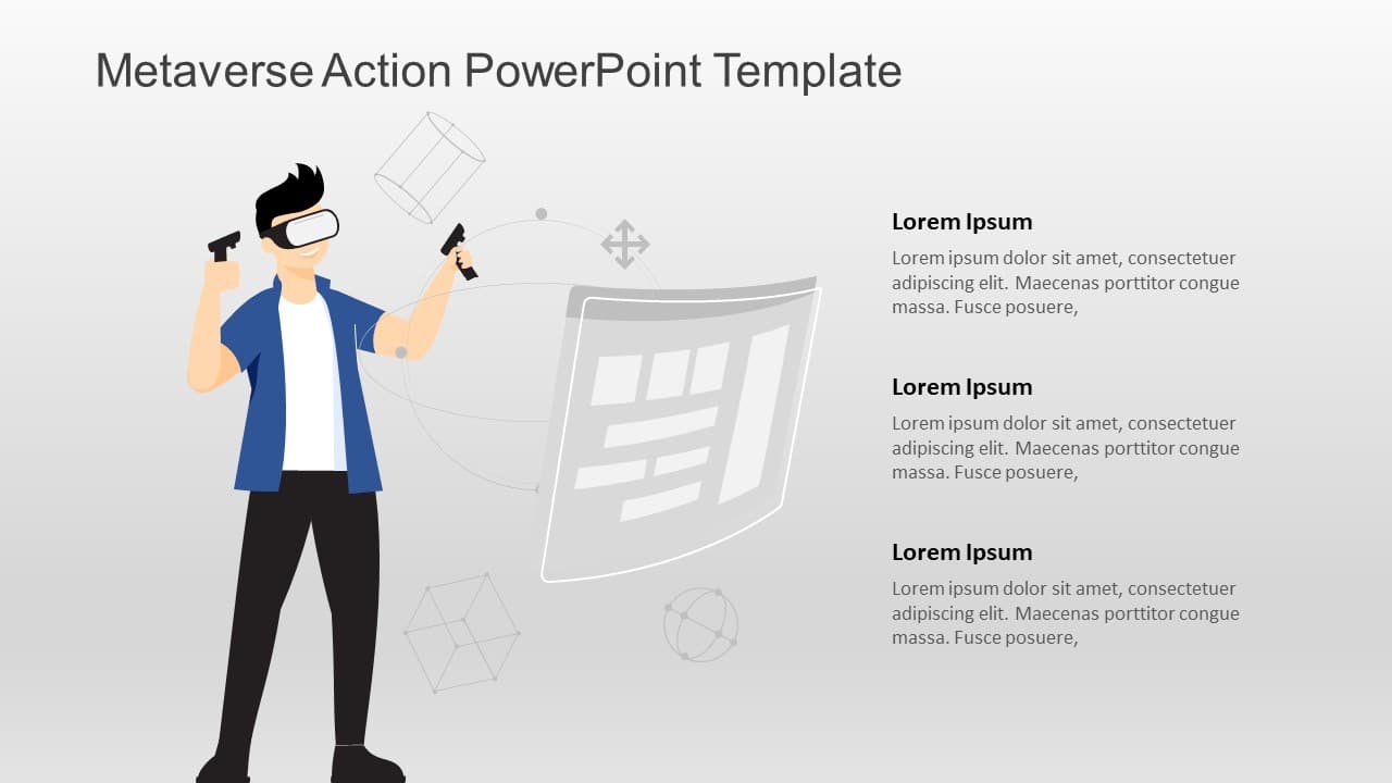 Metaverse Action PowerPoint Template & Google Slides Theme