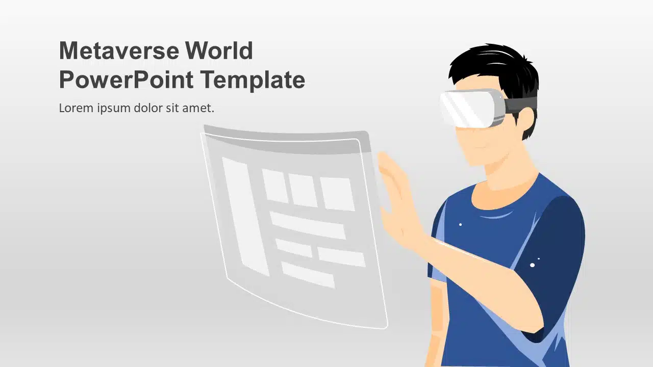 Metaverse World PowerPoint Template & Google Slides Theme