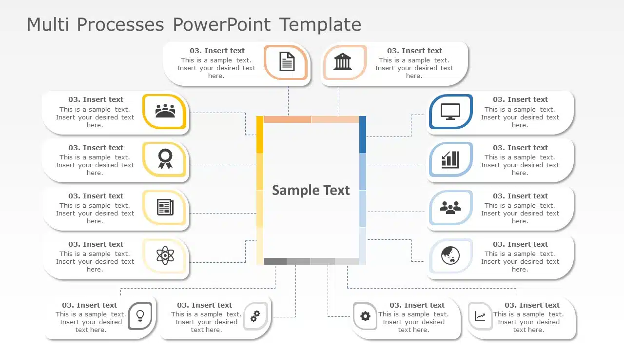 Multi Processes PowerPoint Template & Google Slides Theme