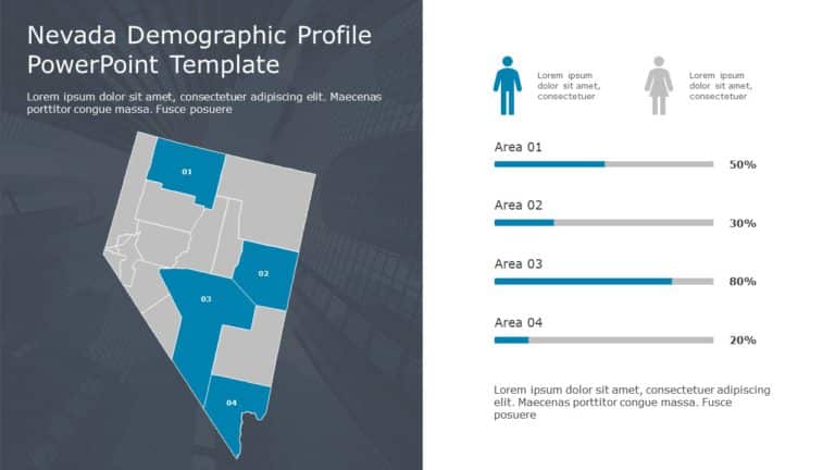 Nevada Demographic 9 Profile PowerPoint Template & Google Slides Theme