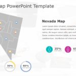 Nevada Map 6 PowerPoint Template & Google Slides Theme