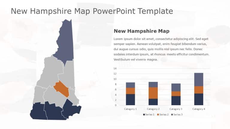 New Hampshire Map PowerPoint Template & Google Slides Theme