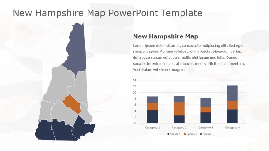 New Hampshire Map PowerPoint Template