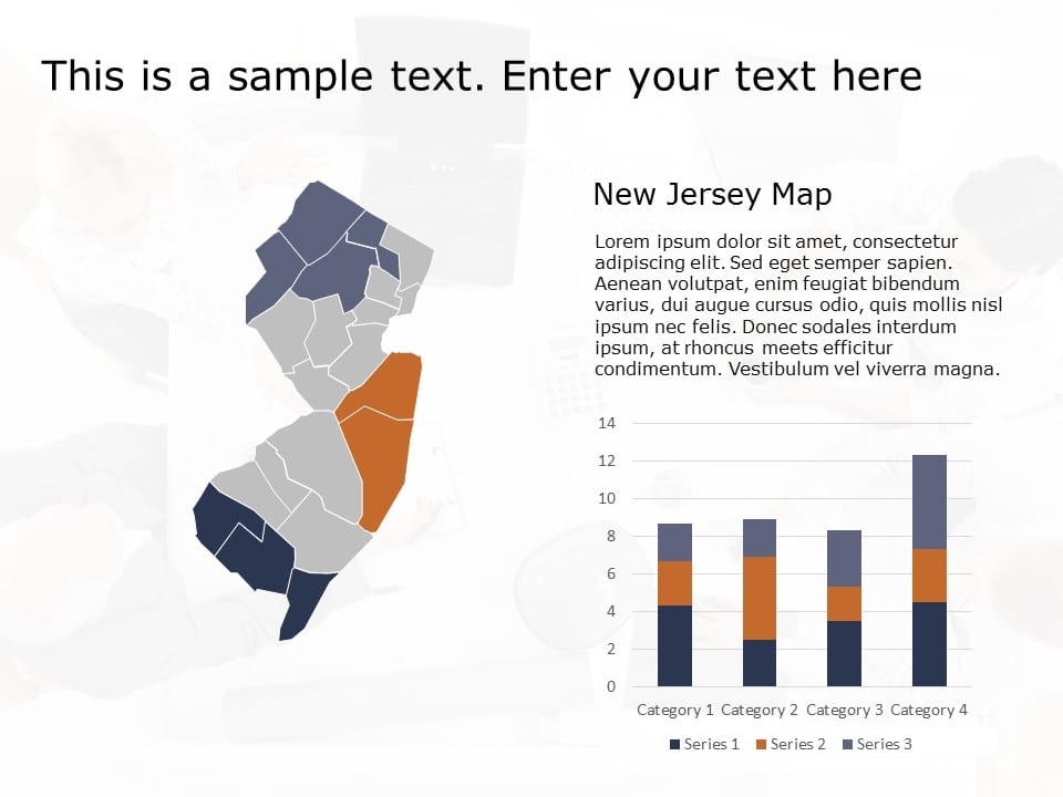 New Jersey Map 1 PowerPoint Template
