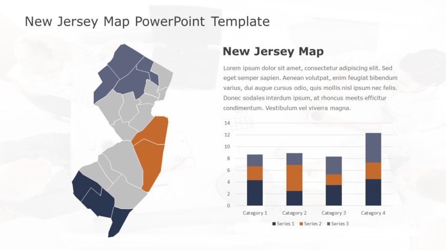 New Jersey Map 1 PowerPoint Template