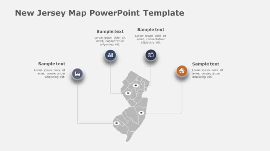 New Jersey Map 2 PowerPointTemplate