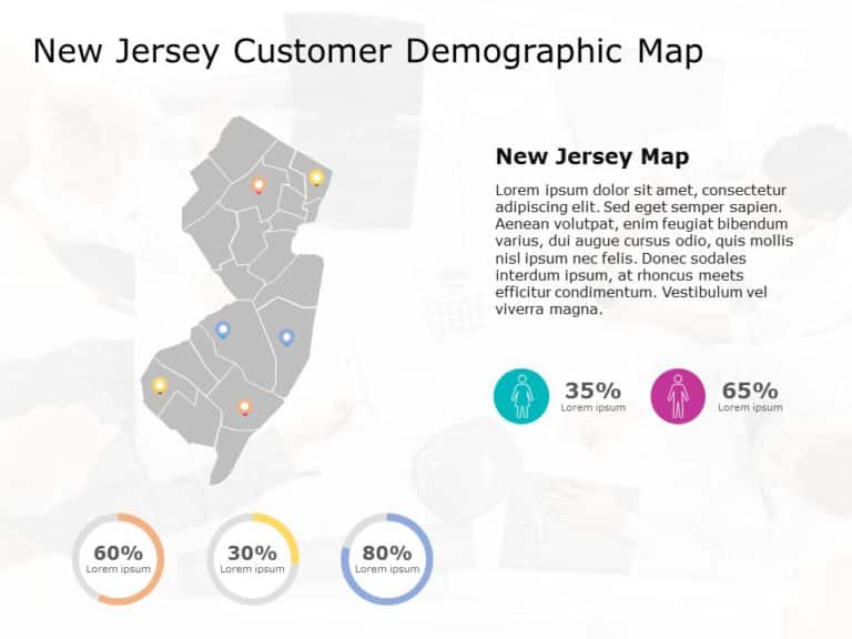 New Jersey Map 6 PowerPoint Template