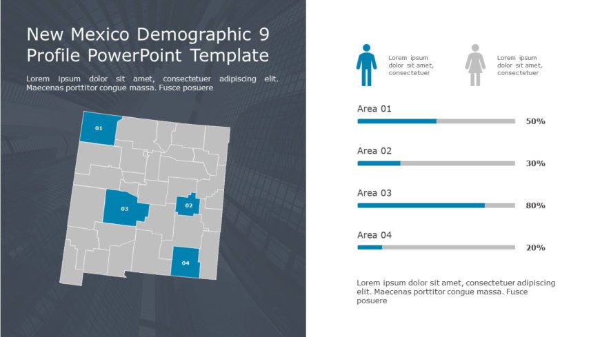 New Mexico Demographic 9 Profile PowerPoint Template