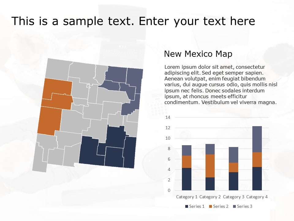 New Mexico Map 1 PowerPoint Template