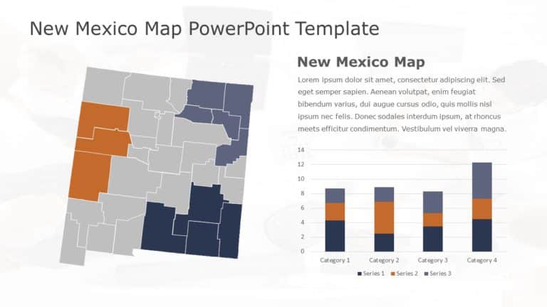 New Mexico Map 1 PowerPoint Template & Google Slides Theme