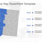 New Mexico Map 5 PowerPoint Template & Google Slides Theme