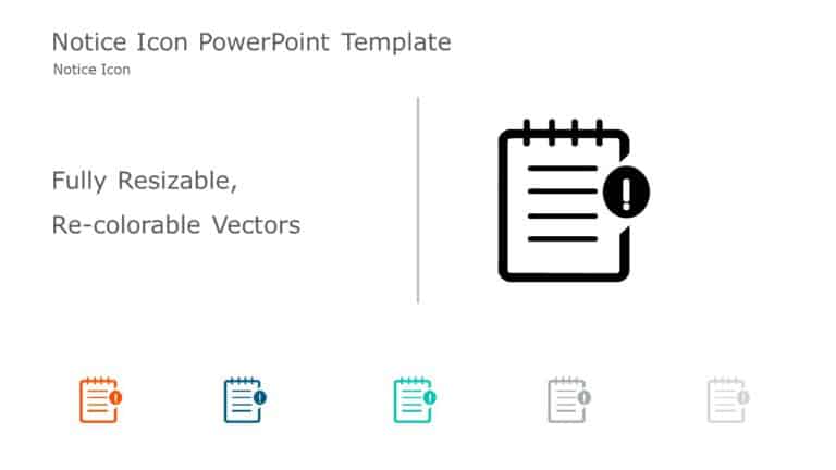 Notice Icon PowerPoint Template & Google Slides Theme