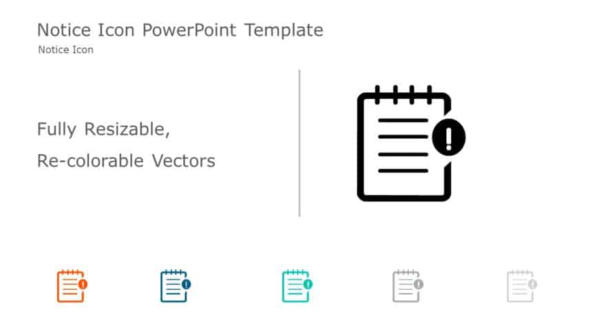 Notice Icon PowerPoint Template