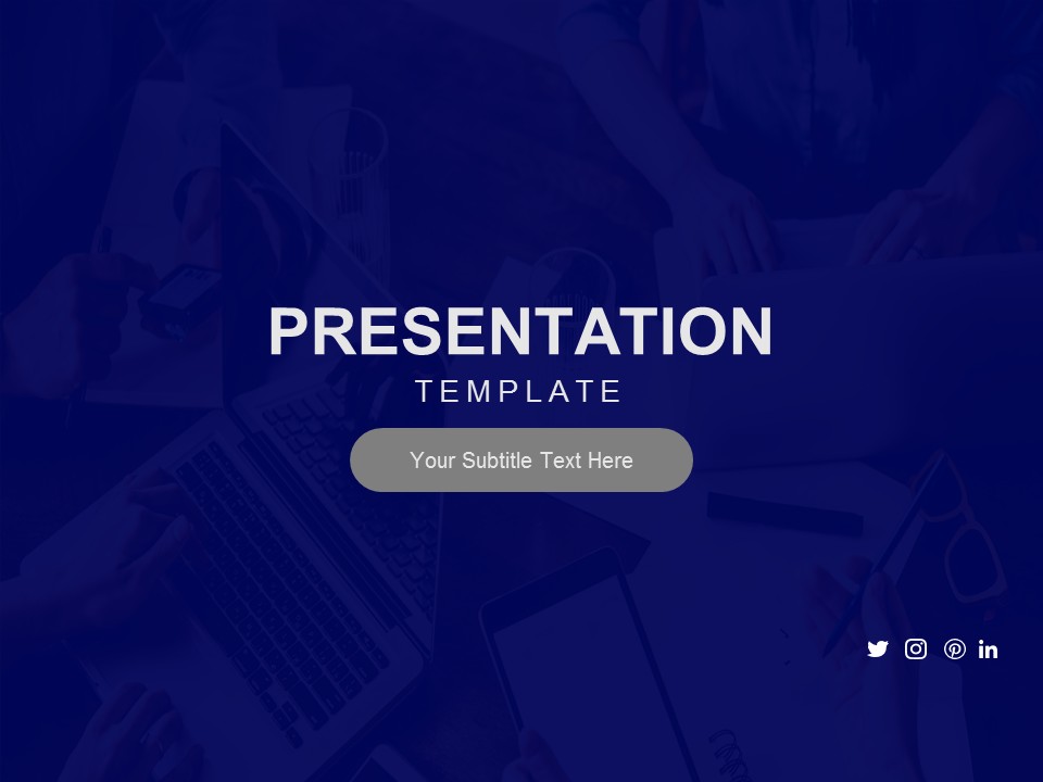 Purple Business Theme PowerPoint Template & Google Slides Theme