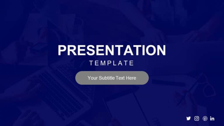 Purple Business Theme PowerPoint Template & Google Slides Theme