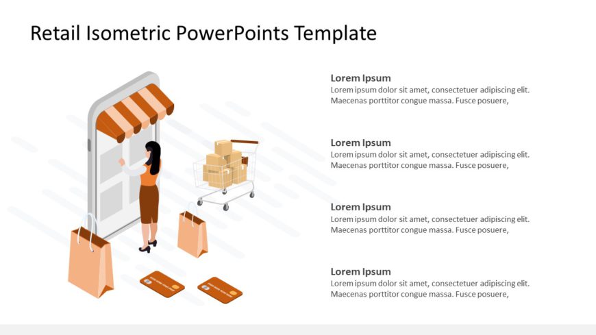 Retail Isometric PowerPoint Template