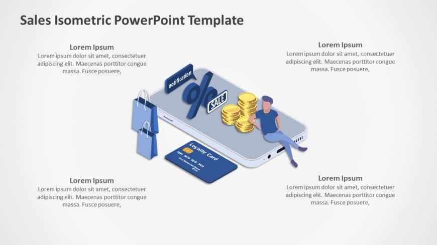 Sales Isometric PowerPoint Template