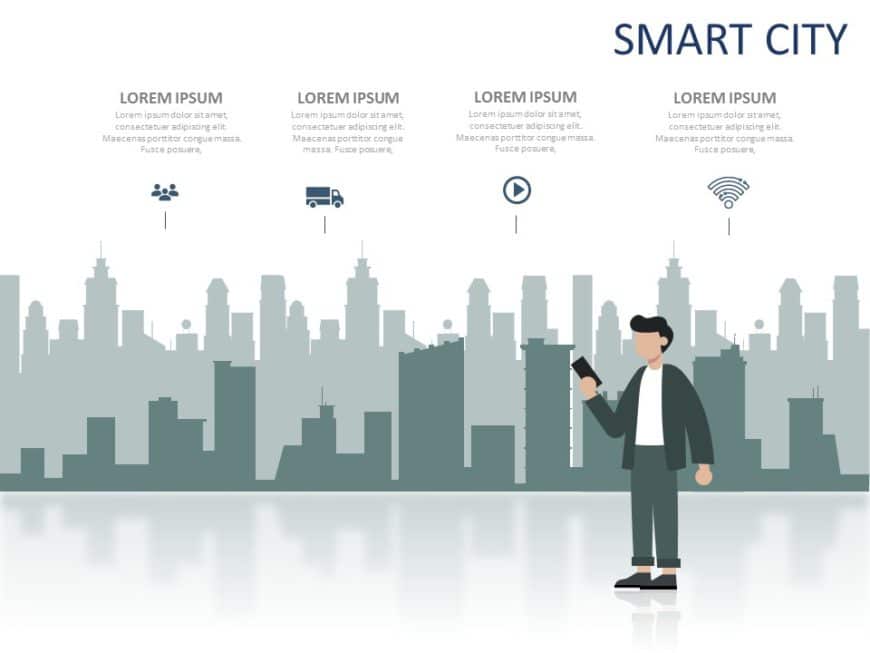 Smart City Features PowerPoint Template