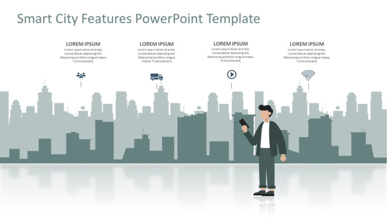 Smart City Features PowerPoint Template & Google Slides Theme