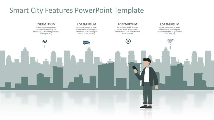 Smart City Features PowerPoint Template