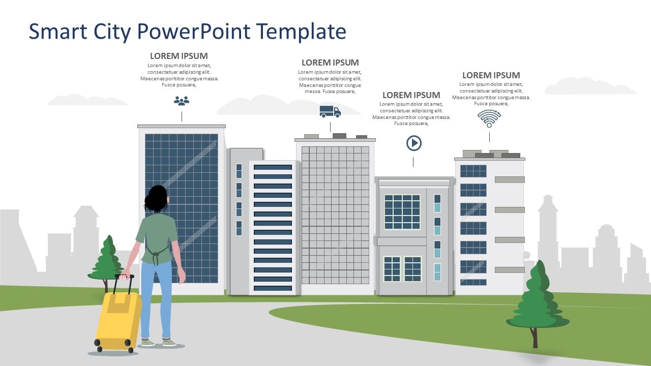 Smart City PowerPoint Template & Google Slides Theme