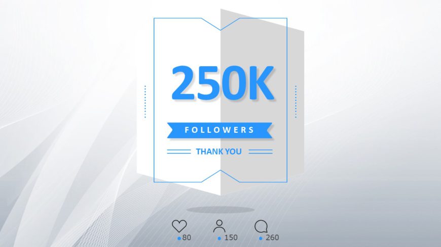 Social Media Followers PowerPoint Template