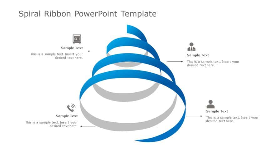 Spiral Ribbon PowerPoint Template