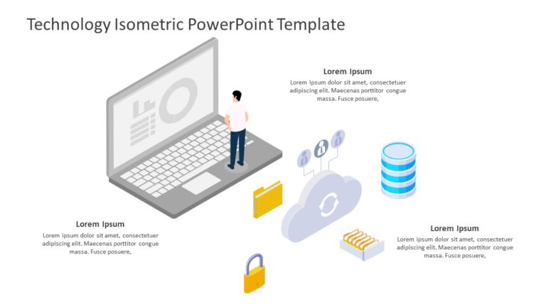 Technology Isometric PowerPoint Template & Google Slides Theme