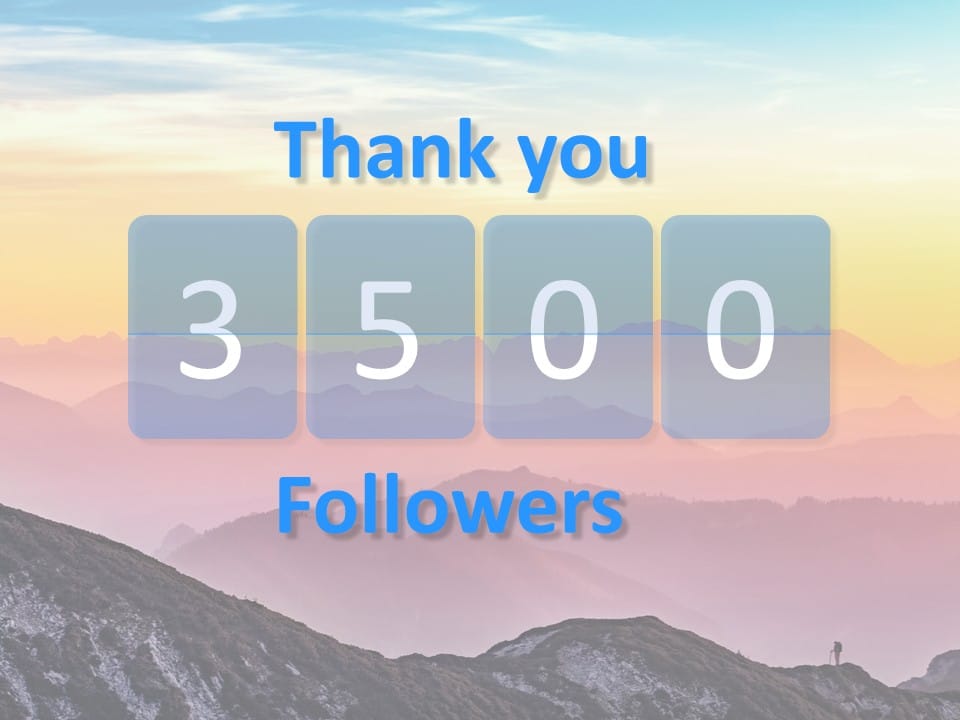 Thank You Followers PowerPoint Template