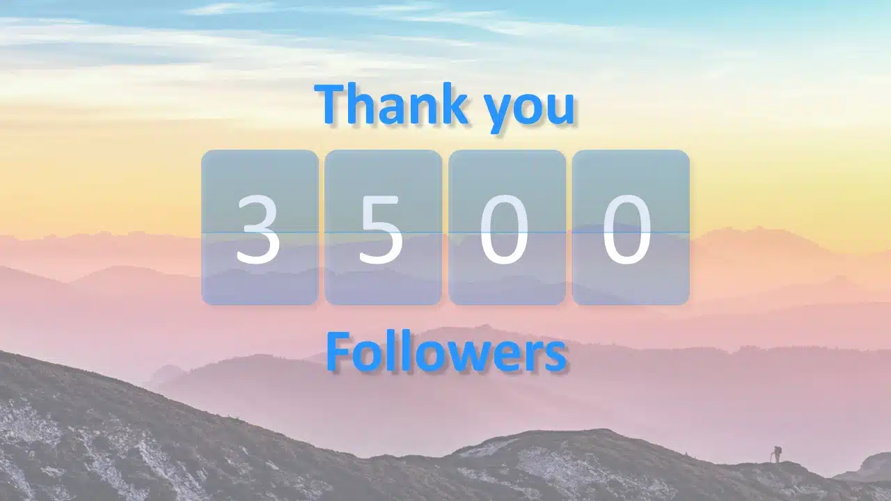 Thank You Followers PowerPoint Template & Google Slides Theme