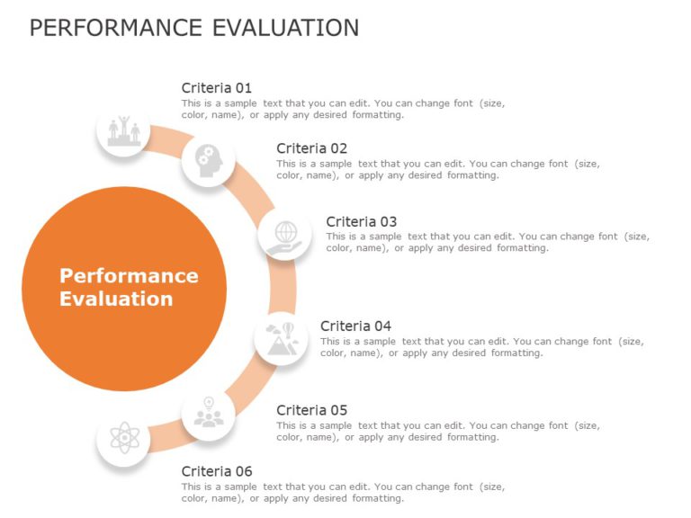 5 Star Performance Metrics PowerPoint Template & Google Slides Theme