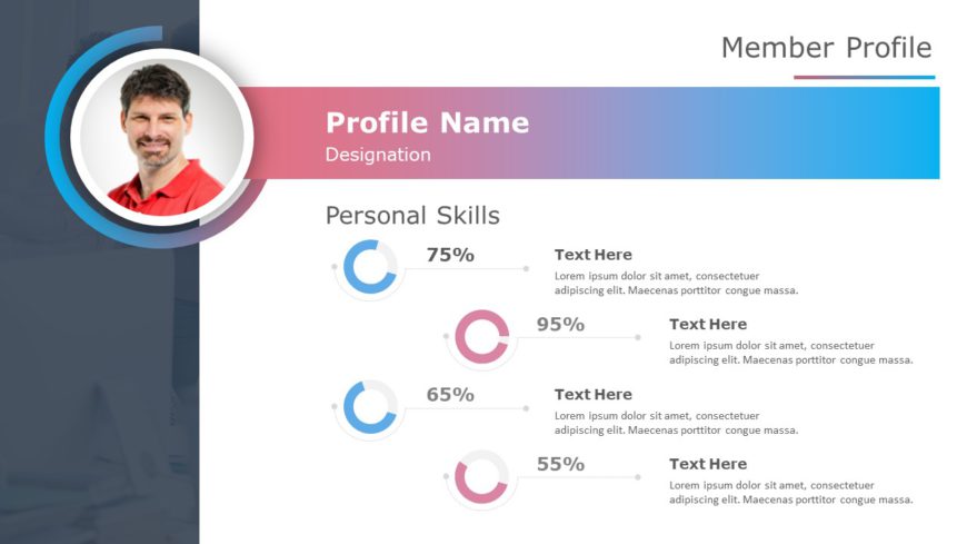 Animated Employee Profile PowerPoint Template