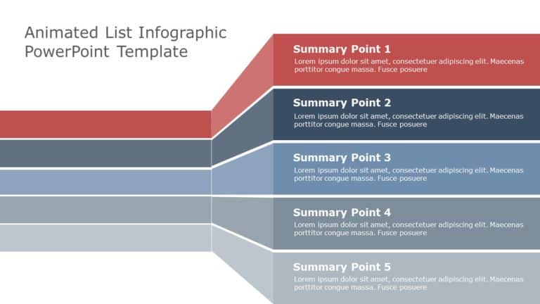 Animated List Infographic PowerPoint Template & Google Slides Theme